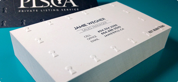 Make your card look rich with Embossed Business Cards 